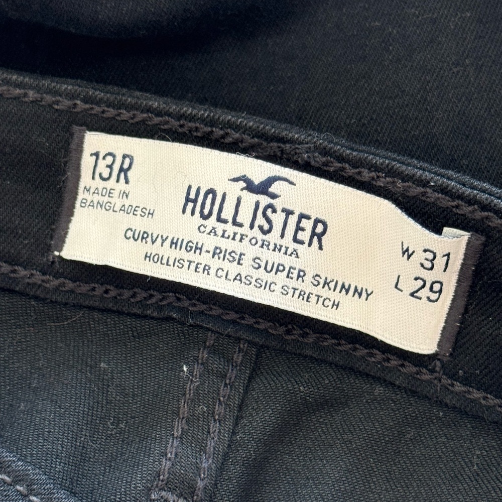 Hollister Jet Black Denim Jeans